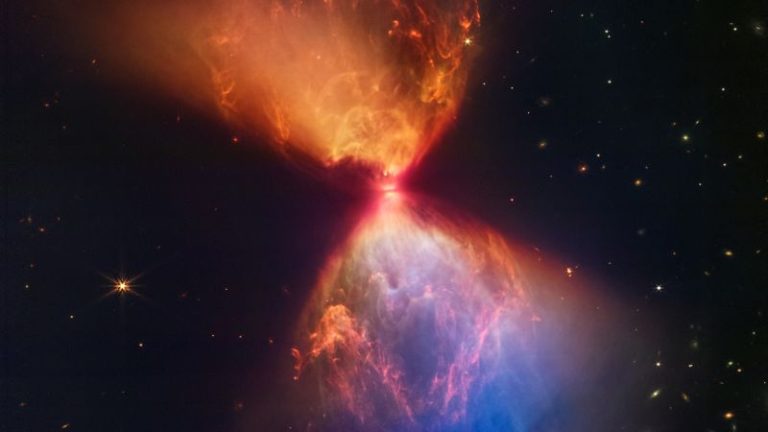 James Webb Space Telescope reveals birth of a star in a cosmic hourglass