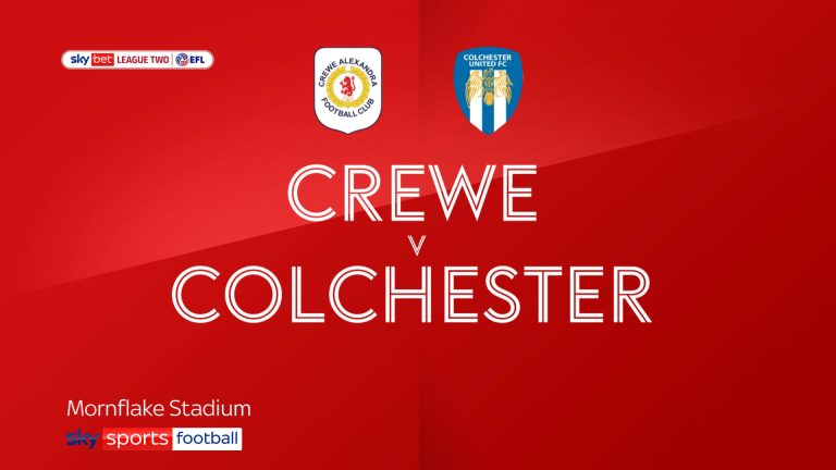 Crewe 1 – 0 Colchester