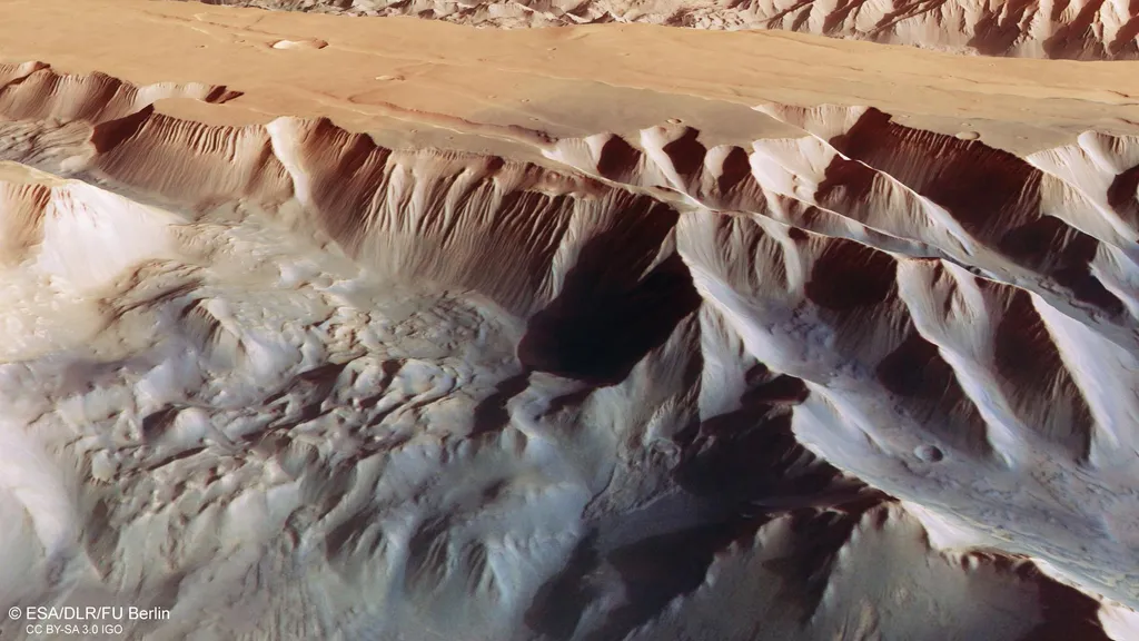 Mars Tithonium Chasma Perspective View