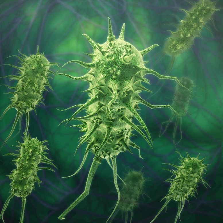 Green Bacteria Virus