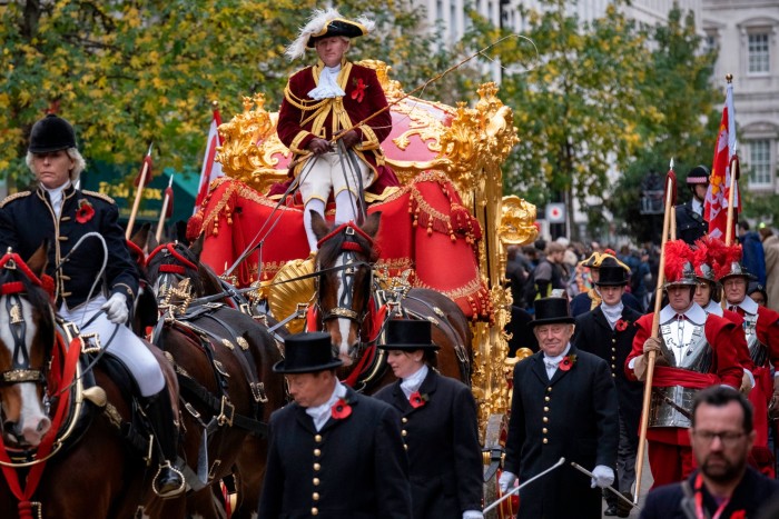 The ceremonial golden coach used in the City’s annual lord mayor’s show was built in 1757