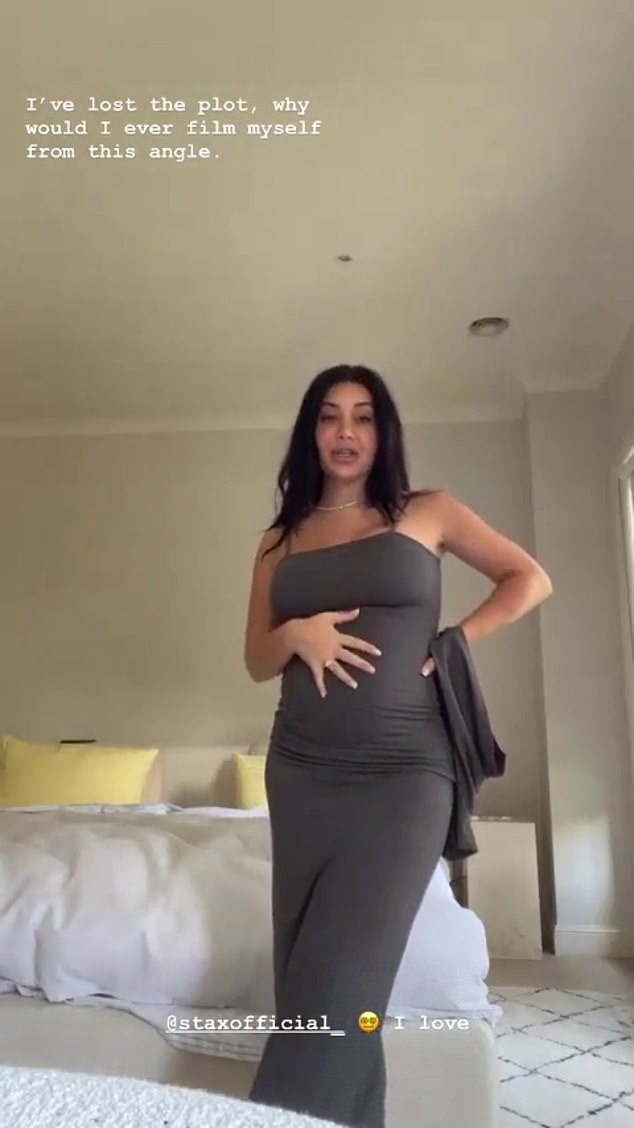 MAFS: Pregnant Martha Kalifatidis shows off her growing baby bump