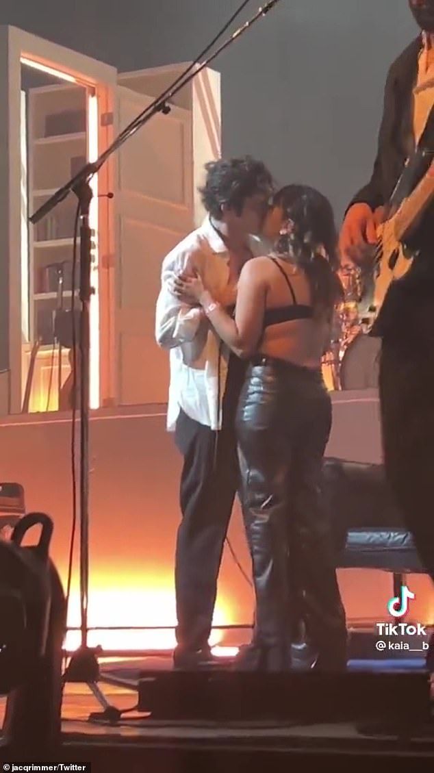 Matty Healy kisses fan onstage in Las Vegas after previously struggling with feeling ‘sexualized’