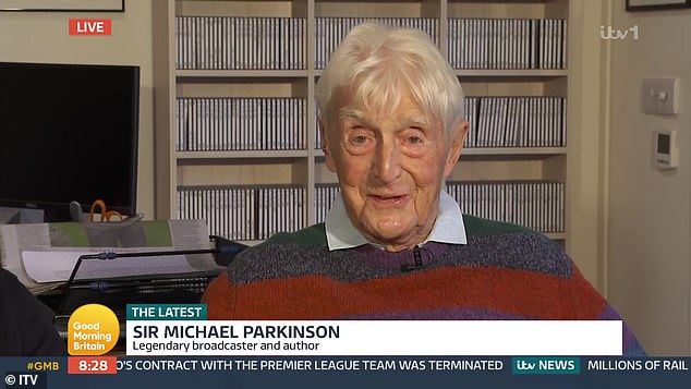 Michael Parkinson, 87, delights viewers as he makes rare appearance on Good Morning Britain