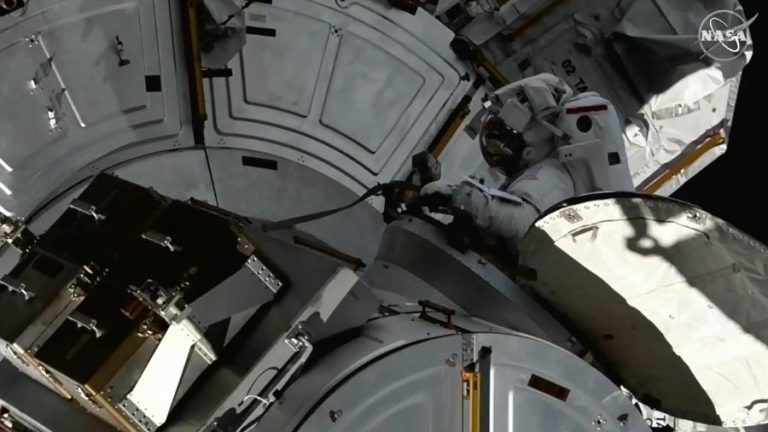 NASA Astronauts Complete Spacewalk to Prep for Space Station Solar Array Upgrades