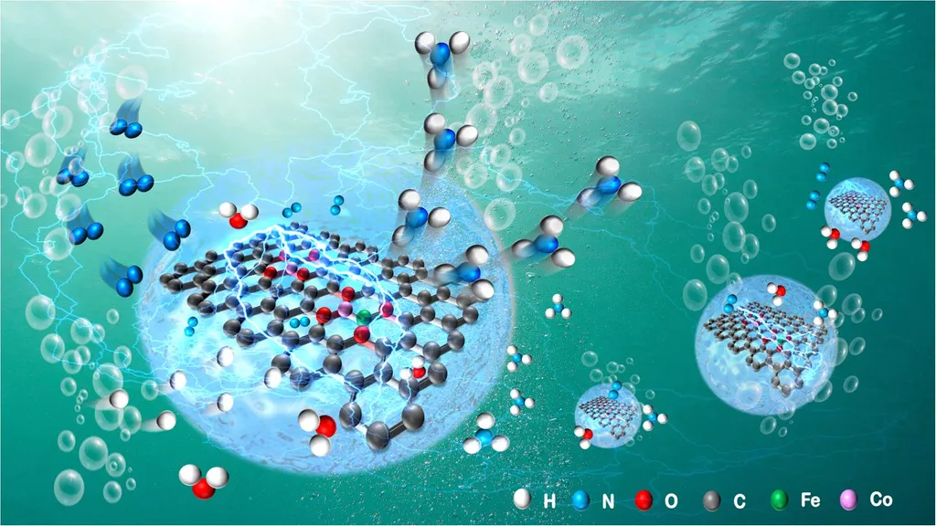 Ammonia Synthesis by Electrocatalysis Schematic Diagram