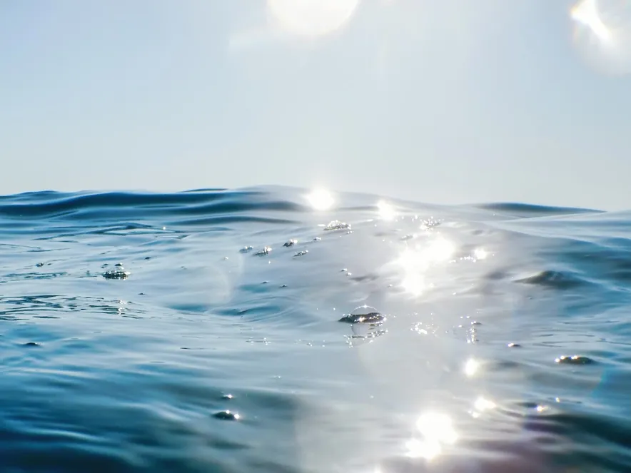 Ocean Water Surface Sunshine