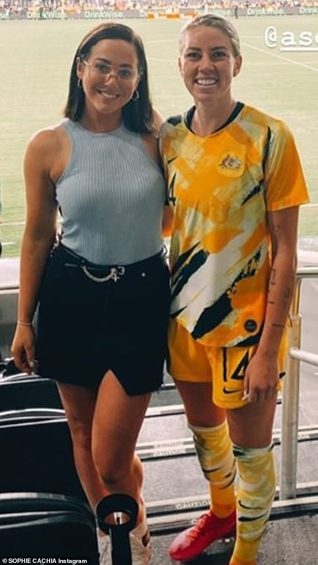 Sophie Cachia’s ex Alanna Kennedy denies ‘interactions’ at Matildas game