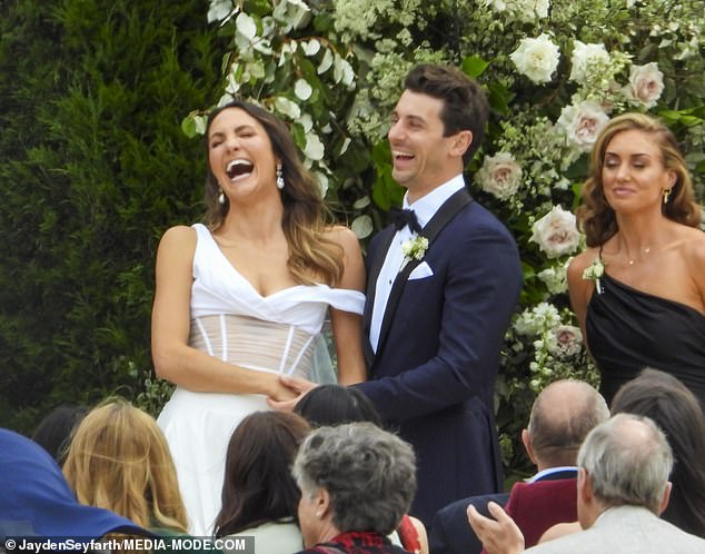 The Bachelor’s Laura Byrne marries Matty ‘J’ in stunning outdoor ceremony