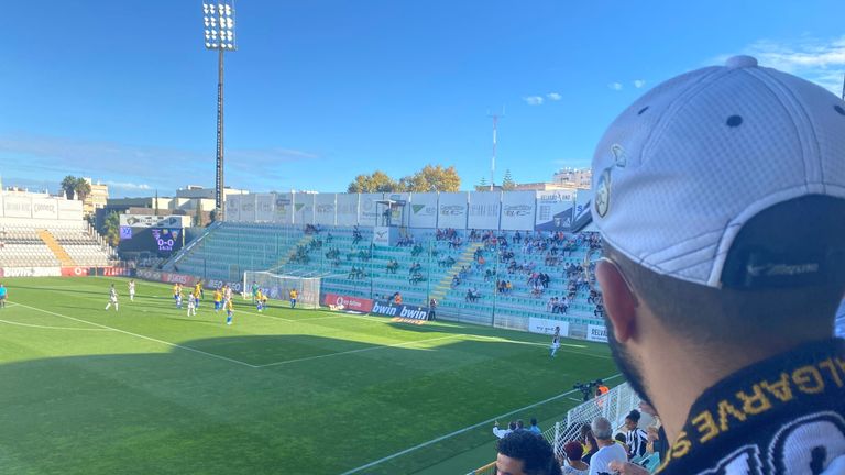 Rui Quinta watches on as Portimonense play Estoril