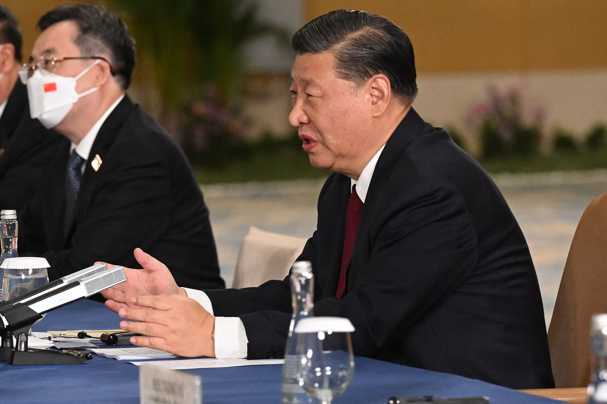 China's President Xi Jinping meets US President on the sidelines of the G20 Summit in Nusa Dua on the Indonesian resort island of Bali on November 14.