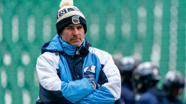 Argonauts hope Roughriders fans cheer for them over Blue Bombers during Grey Cup in Regina