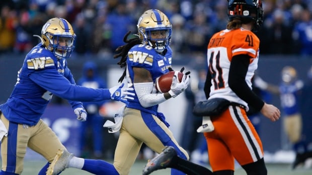 Blue Bombers advance to 3rd straight Grey Cup with win over Lions in West Division final