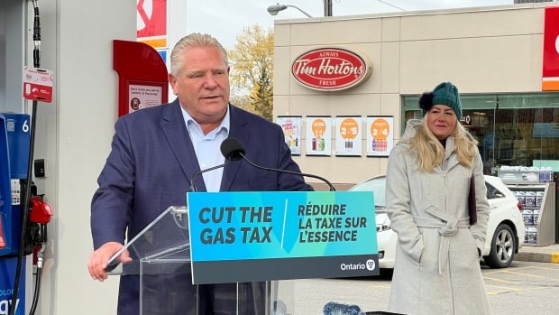 Ontario premier announces plan to extend provincial gas tax cut