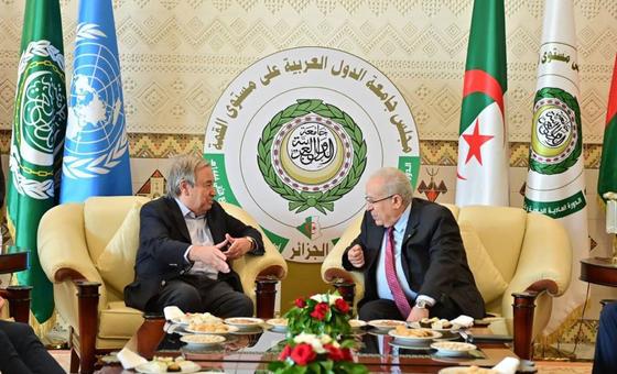 In speech to Arab League, UN chief appeals for greater regional unity