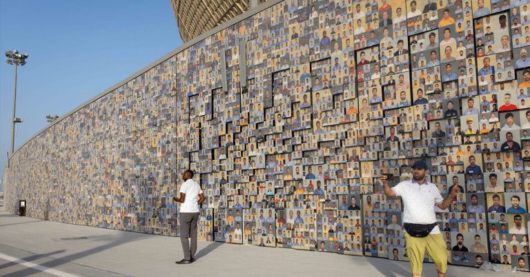 A Mural Celebrated Migrant Workers. When the World Cup Began, It Was Gone.