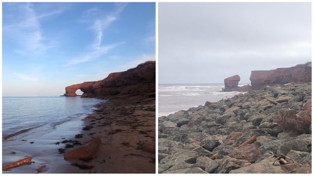 Weakened by Fiona, iconic P.E.I. rock formation brought down by Nicole