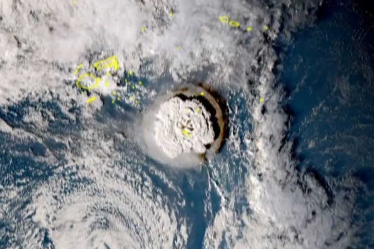 Tongan eruption is largest ever recorded