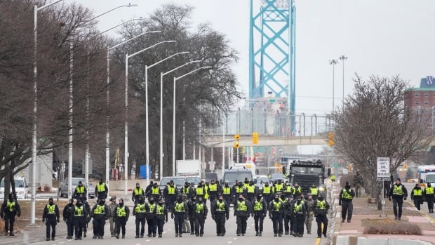 Windsor police considering creation of unit to deal with large protests according to internal debrief