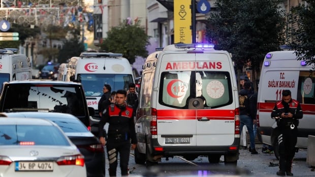 Bomb attack on major Istanbul street kills 6, wounds dozens, president says