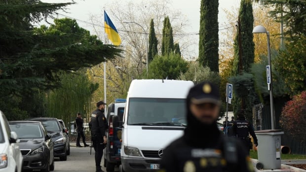 Ukraine steps up security at embassies after letter bombs found in Spain