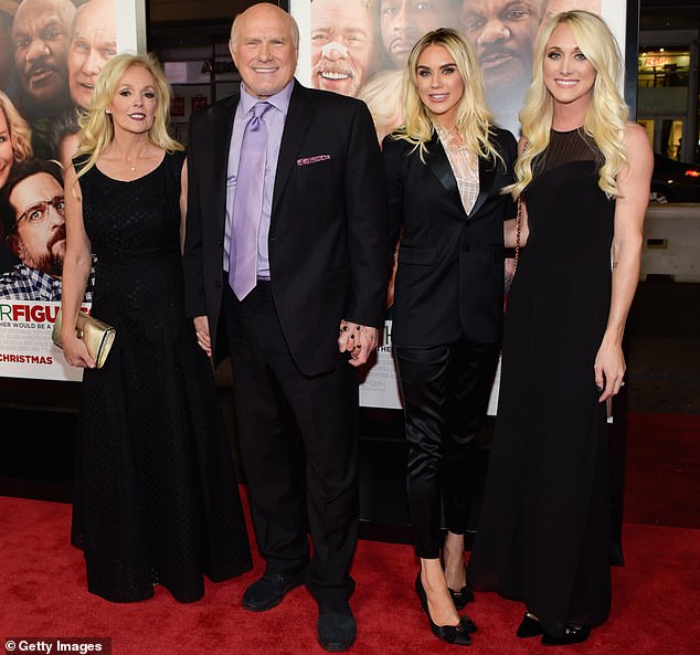 Bradshaw has also starred in a reality show since retirement, titled The Terry Bradshaw Show, with wife Tammy (L) & daughters, Rachel (C), and Erin (R) showcasing their family life