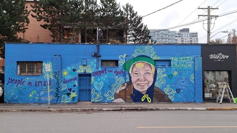 A mural has also been created at the Wildfire Bakery in Victoria.