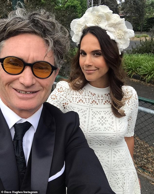 Hughes (pictured with his wife Holly Ife) previously said his uncertainty over how his mind and body would react to alcohol after almost three decades of sobriety had kept him on the wagon