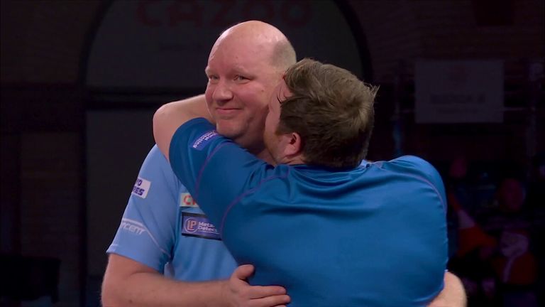 Menzies was quick to show his opponent Van der Voort all the love before Christmas