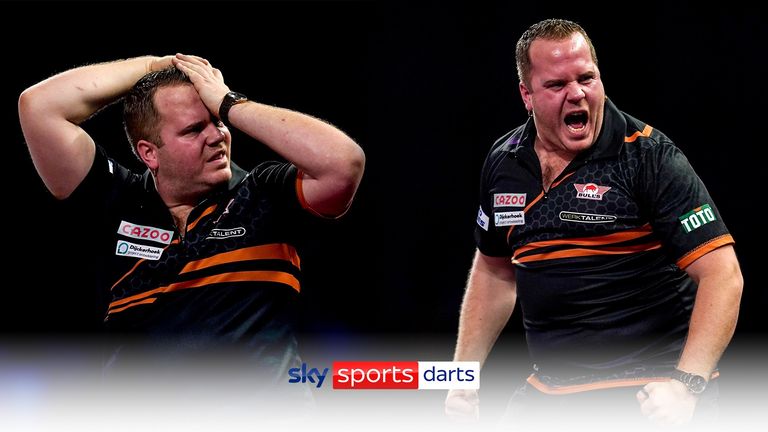 It was pure agony for Van Duijvenbode, who threw eight perfect darts before missing double 12 in his nine-dart attempt against Karel Sedlacek