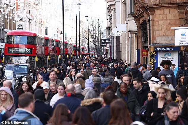 Total spending across bricks-and-mortar stores and online is predicted to hit £3.6 billion