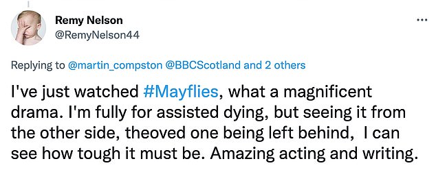 'Tears in my eyes': One fan wrote of the emotional second part of the two-part series: 'Pheww that was some watch, two hours of silence here and a sad glance at each other at the end'