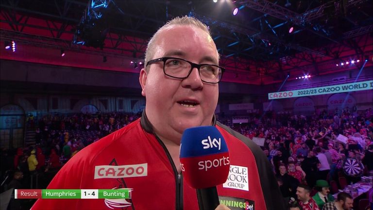 Stephen Bunting says he's a danger to anyone in this tournament after an impressive 4-1 win over Luke Humphries