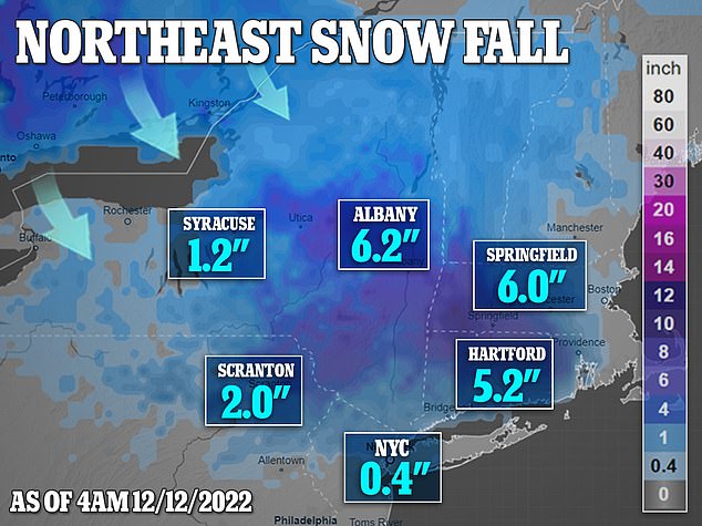 A winter storm is expected to hit the Northeast through Monday