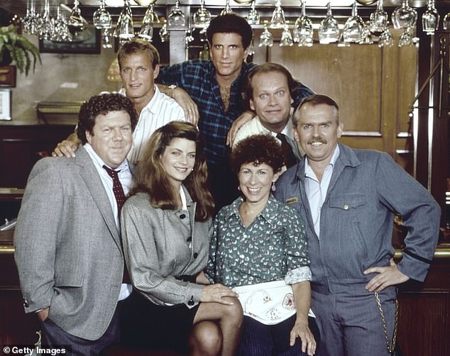 Cheers cast including Ted Danson and Kelsey Grammer pay tribute to Kirstie Alley