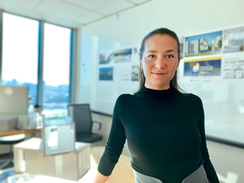 Yuliia Fedorenko, an architect at WZMH Architects is tapping into her network back home to help with the projects. 