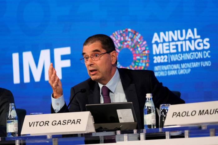 Vítor Gaspar, director of the IMF’s fiscal affairs department 