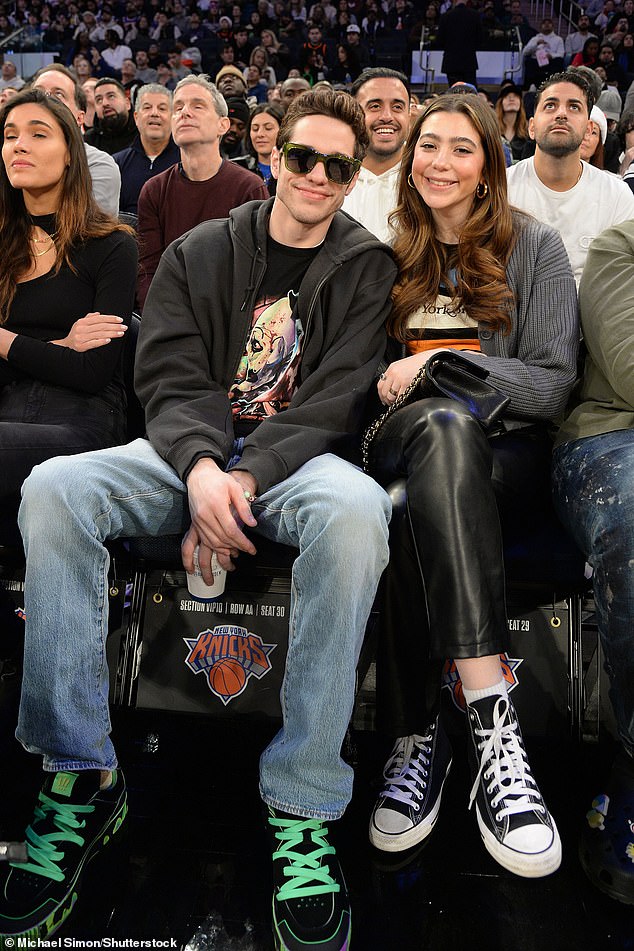 Pete Davidson treats sister Casey to courtside seats on Christmas Day alongside Paul Wesley 