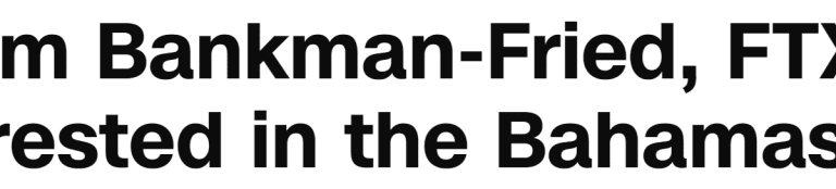 They got him. SBF arrested in the Bahamas. Awaiting extradition to the U.S. on criminal charges.