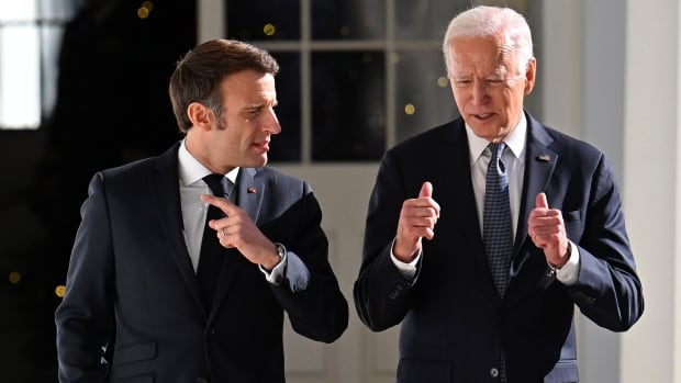 Biden, Macron vow to hold Russia accountable for Ukraine ‘war crimes’