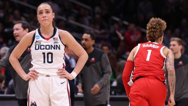 UConn’s 14-year Final 4 streak ends with Sweet 16 loss to Ohio State