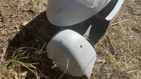 Ukrainian fighters said they downed the low-flying drone with small arms fire