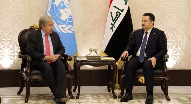 Guterres stresses UN commitment to Iraq during first visit in 6 years