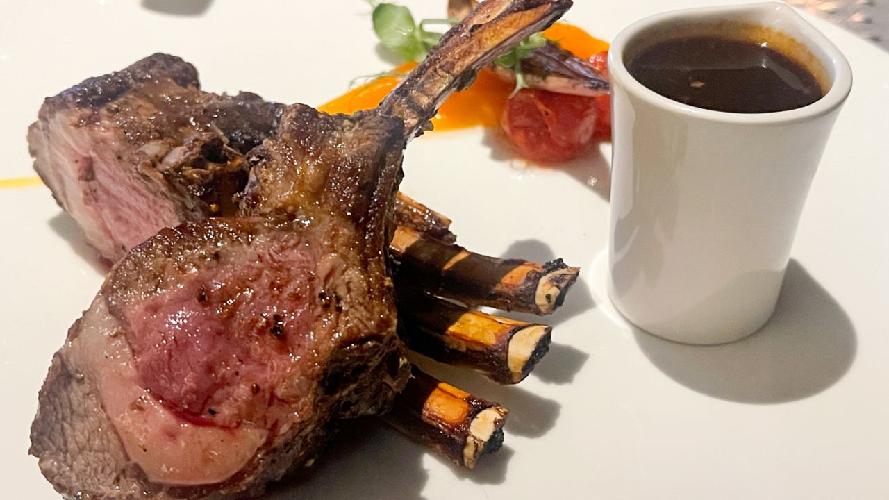 Grain-fed Australian lamb rack is on the menu at Turtle Bay.