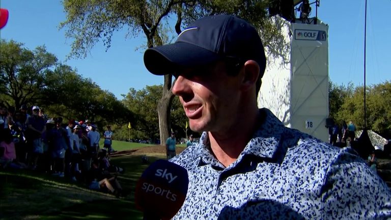 Rory McIlroy says he's relished the pressure of head-to-head golf after The Players Championship and is still feeling great after 36 holes