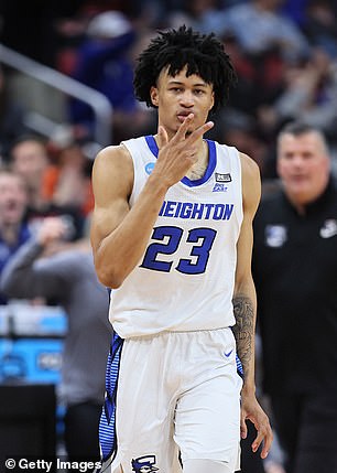 Trey Alexander #23 of the Creighton Bluejays