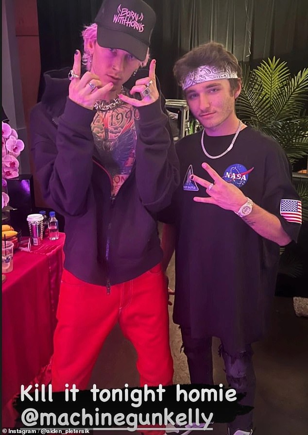 Investigators with the Canadian government are trying to figure out how to recover the millions lost by Pleterski, seen here with Machine Gun Kelly