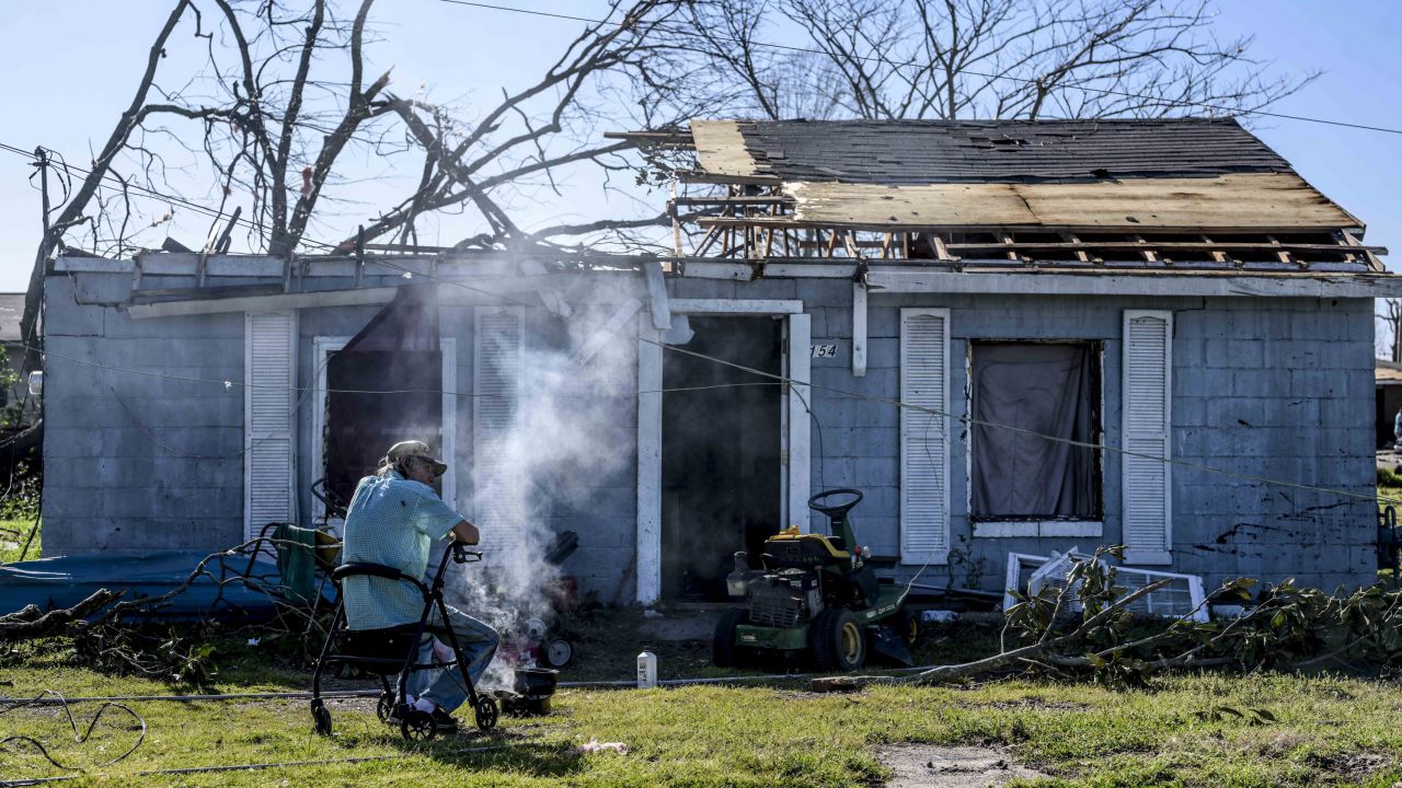 A tornado tore through central Mississippi late Friday.