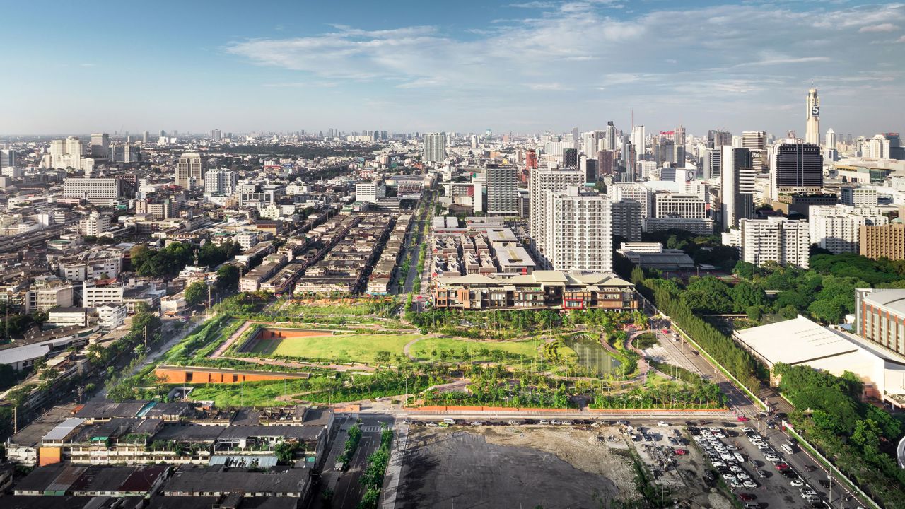 Chulalongkorn Centenary Park in  Bangkok. 