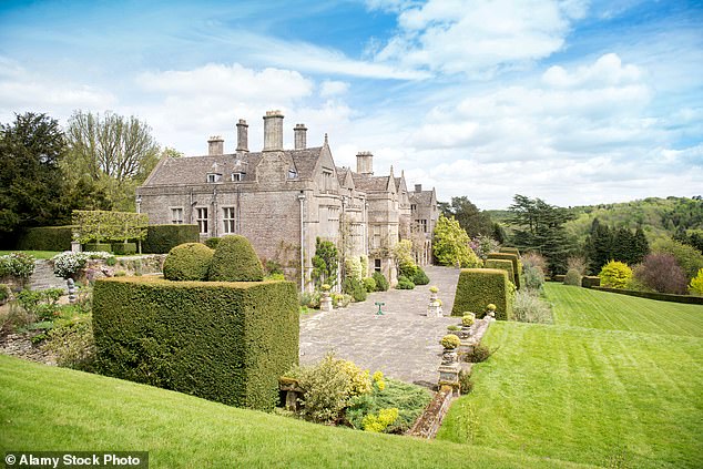 It is claimed the fox was found while the hunt was on the ground of Miserden Estate (pictured) in Gloucestershire